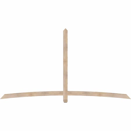 Ekena Millwork Bellingham Smooth Timber Gable Bracket, Douglas Fir, 108"W x 58"H x 3 1/2"D x 3 1/2"F, 13/12 Pitch GBW108X58X0404BEL00SDF